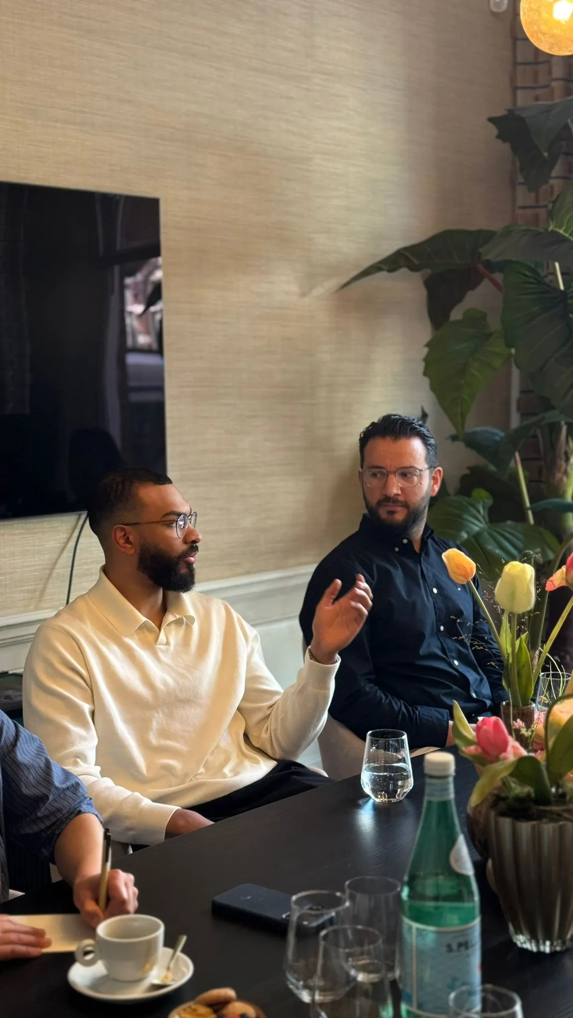 Daniël in een 1-op-1 trainingsgesprek