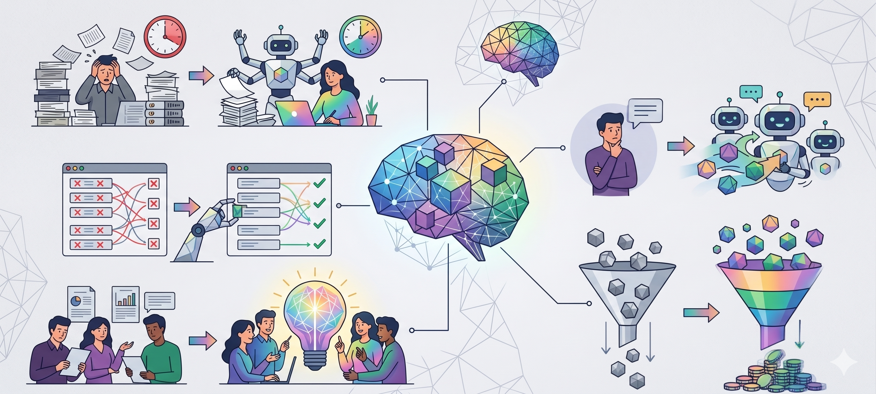Voor en na AI — van chaos naar helderheid