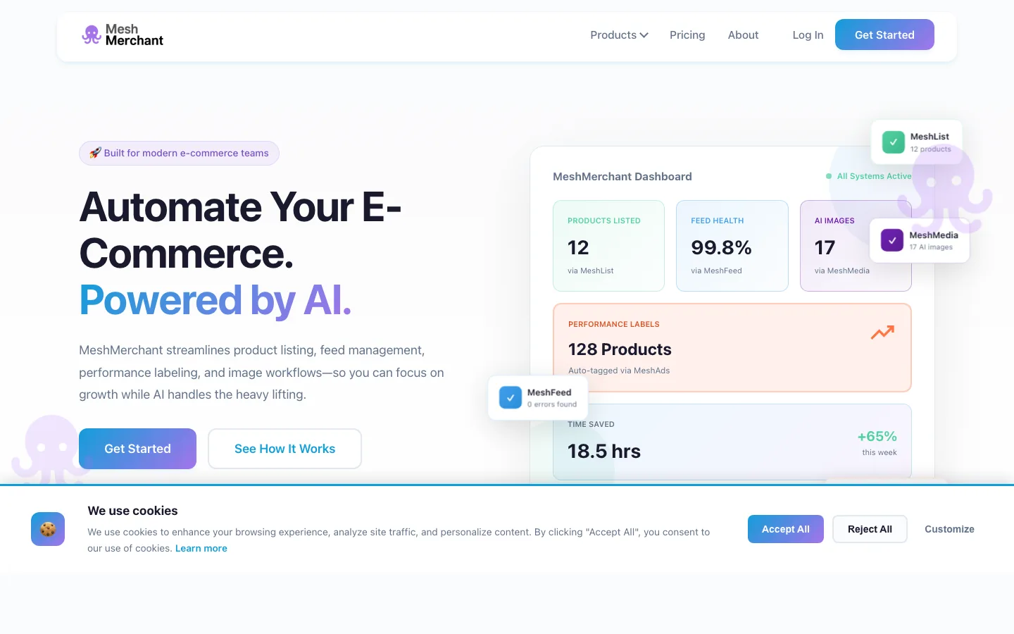 MeshMerchant e-commerce platform